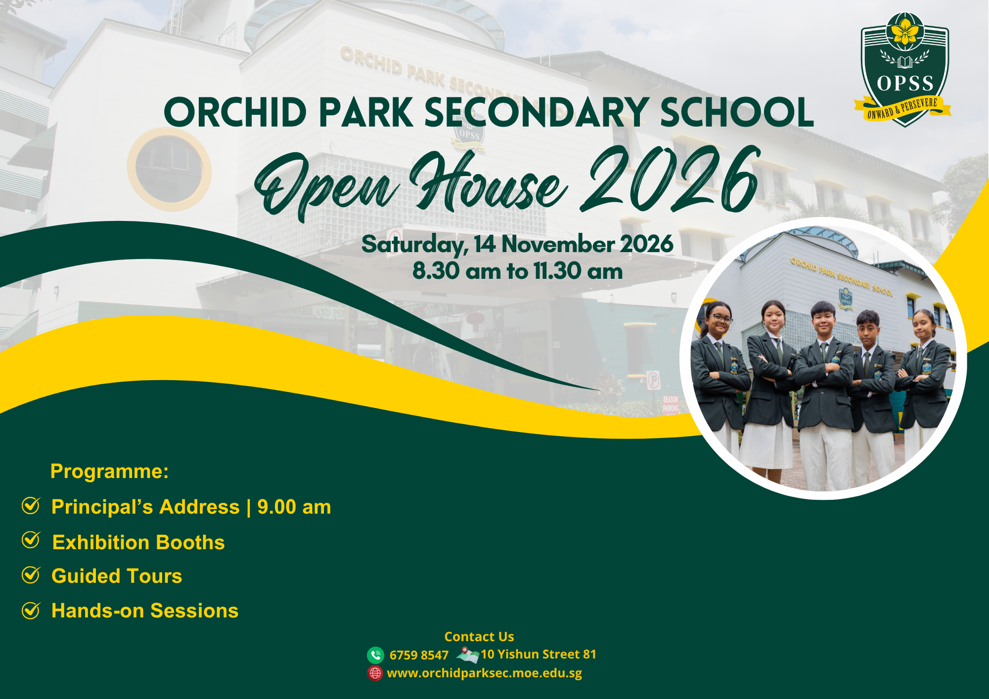 Publicity Poster for OPSS Open House 2026